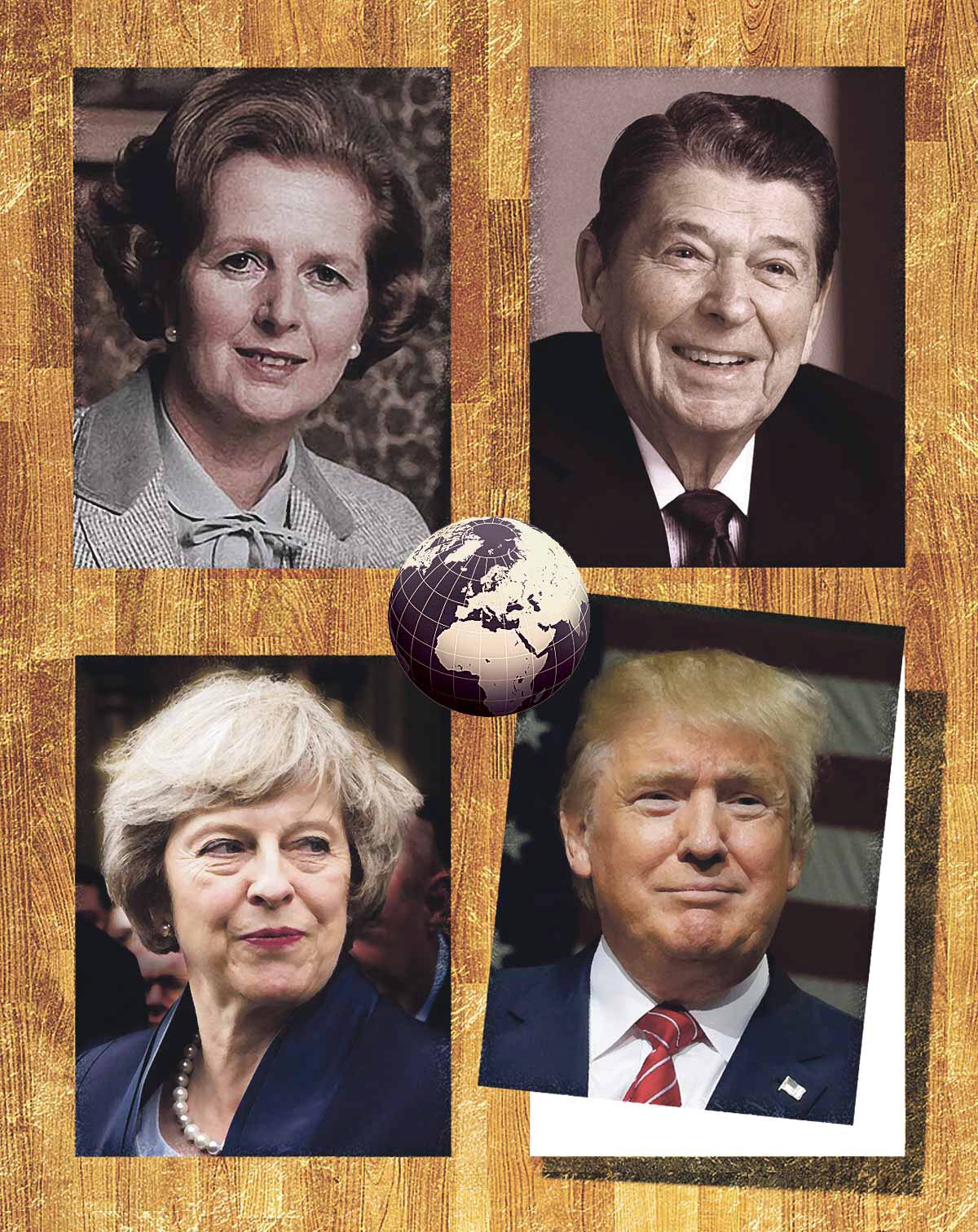 Bullish May tells Trump they can lead the world. Really?